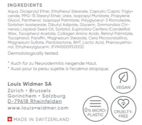 Louis Widmer remederm Gesichtscreme Tag&Nacht parfümfrei Louis Widmer