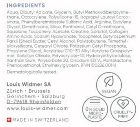 Louis Widmer hydraderm Tagesemulsion parfümfrei LSF30 Louis Widmer