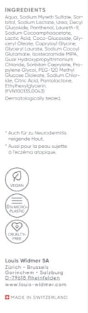 Louis Widmer remederm Shampoo parfümfrei f. trockene, juckende Kopfhaut  Louis Widmer