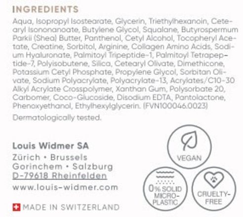 Louis Widmer nutriderm Tagescreme parfümfrei TH Louis Widmer
