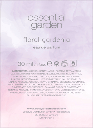 Dámska parfumovaná voda Floral Gardenia essential garden