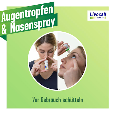 Livocab direkt Kombi (Augentropfen 4ml + Nasenspray 5 ml) Livocab