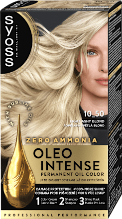 Farba na vlasy - 10-50 popolavá blond Syoss Oleo Intense