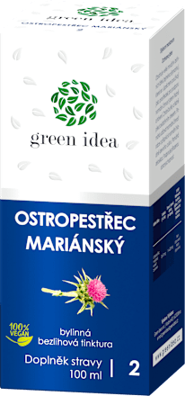 bezlihová tinktura Ostropestřec green idea