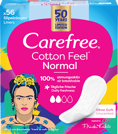 Slipeinlagen Cotton Feel Normal ohne Duft Carefree