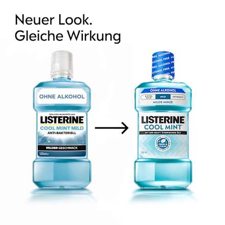 Mundspülung Cool Mint milder Geschmack Listerine