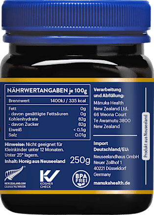 Manuka Honig MGO 250+ Manuka Health
