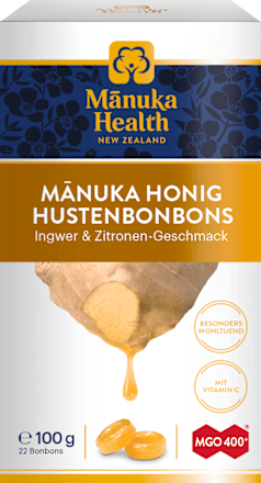 Manuka Honig Hustenbonbons Ingwer & Zitronen-Geschmack Manuka Health