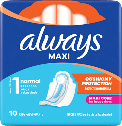 vložky s křidélky Classic, velikost 1 Normal always
