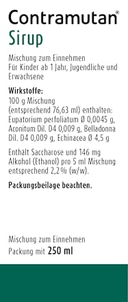 Contramutan Sirup gegen fieberhafte grippale Infekte Contramutan