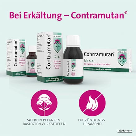 Contramutan Sirup gegen fieberhafte grippale Infekte Contramutan