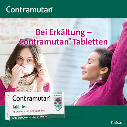 Contramutan bei grippalem und fieberhaften Infekten Tabletten Contramutan
