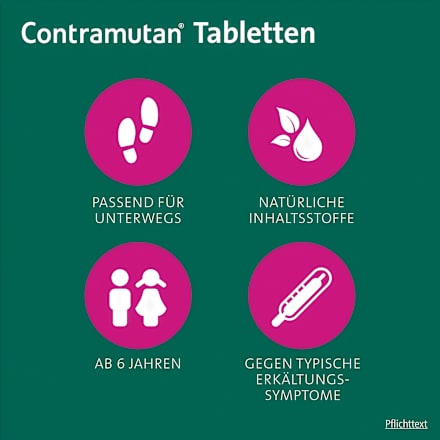 Contramutan bei grippalem und fieberhaften Infekten Tabletten Contramutan