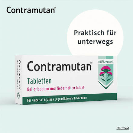 Contramutan bei grippalem und fieberhaften Infekten Tabletten Contramutan