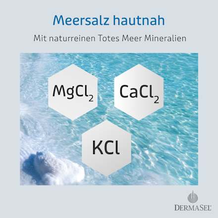 DERMASEL Totes Meer Badesalz Pur - das Original DERMASEL