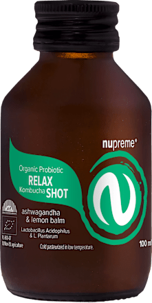 Bio Kombucha Relax Shot ashwagandha & lemon balm nupreme