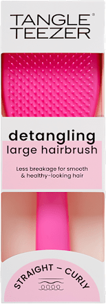 Kifésülő hajkefe Ultimate Detangler Pink, hosszú, vastagszálú hajra Tangle Teezer