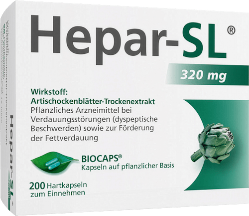 Hepar-SL 320 mg Artischockenblätter-Trockenextrakt Hartkapseln Hepar-SL