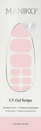 UV Gel Nagelfolien Pediküre Creamy Sheer Maniko