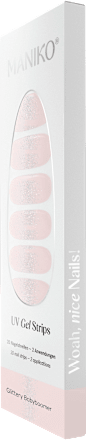 UV Gel Nagelfolien Glittery Babyboomer Maniko