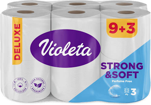 strong & soft toaletni papir, 3 - slojni, 123 listića Violeta