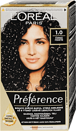 Tartós hajfesték, 1.0 fekete L'ORÉAL PARiS PRÉFÉRENCE