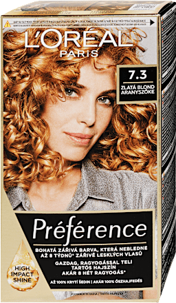 Tartós hajfesték, 7.3 aranyszőke L'ORÉAL PARiS PRÉFÉRENCE