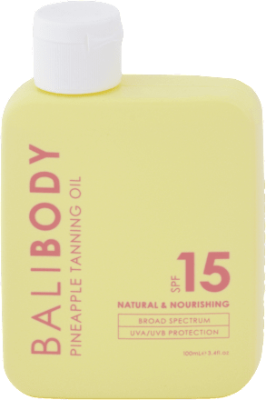 Opaľovací olej SPF 15 Ananás BALI BODY