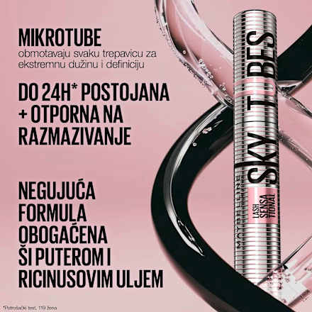 LASH SENSATIONAL SKY TUBES maskara - crna MAYBELLINE NEW YORK