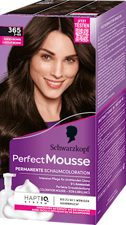 Permanente Schaumcoloration - Nr. 365 Schoko Brownie Schwarzkopf Perfect Mousse