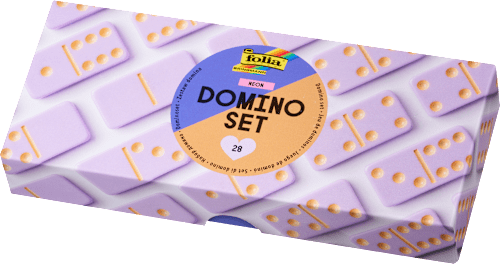 Domino-Set Glow aus Kunststoff (15,5x7x2,6 cm) folia