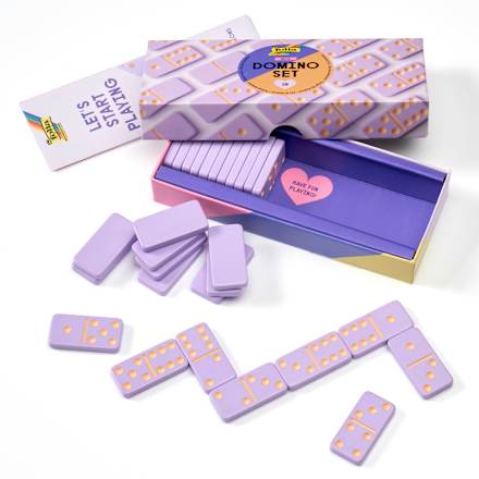 Domino-Set Glow aus Kunststoff (15,5x7x2,6 cm) folia