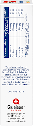 Magnesium 500 + Calcium + Kalium Doppelherz
