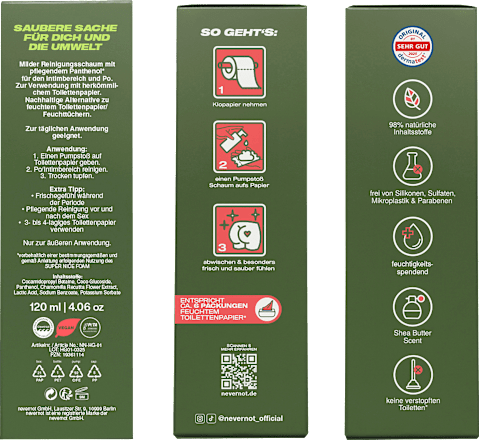 Feuchtschaum für Toilettenpapier Super Nice Foam  nevernot