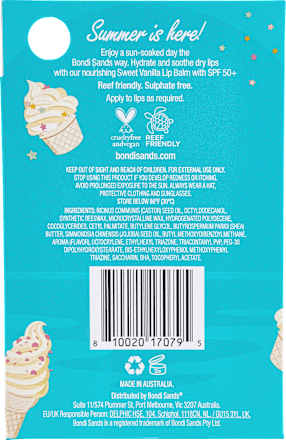 Lip Balm Vanilla LSF 50+ Bondi Sands