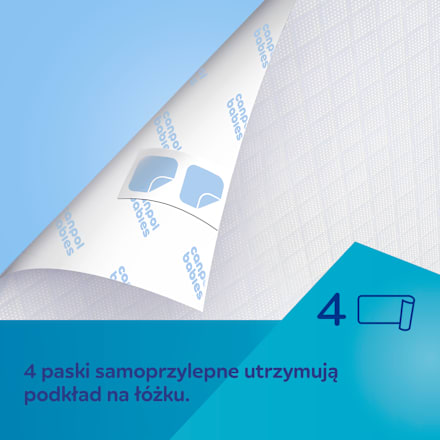 Wielofunkcyjne podkłady higieniczne 90x60 z przylepcem Canpol babies
