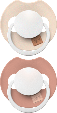 Smoczek silikonowy, dynamiczny Prime 6-18m Ivory Glow/Blush Glow LOVI