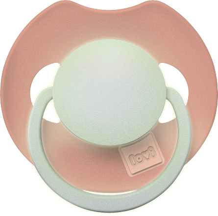 Smoczek silikonowy, dynamiczny Prime 6-18m Ivory Glow/Blush Glow LOVI