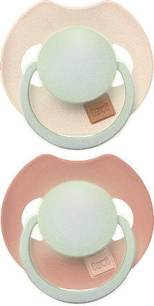 Smoczek silikonowy, dynamiczny Prime 6-18m Ivory Glow/Blush Glow LOVI