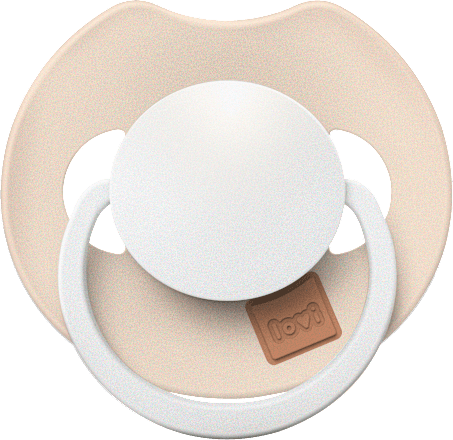 Smoczek silikonowy, dynamiczny Prime 6-18m Ivory Glow/Blush Glow LOVI