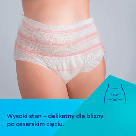 Oddychające majtki poporodowe 2w1 z podkładem L/XL Canpol babies