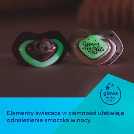 Smoczek silikonowy, symetryczny Light Touch 0-6m Sleepy Koala, niebieski Canpol babies