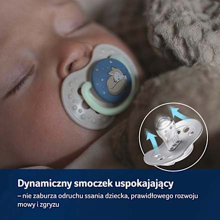 Smoczek 0-6m Night&Day Girl LOVI