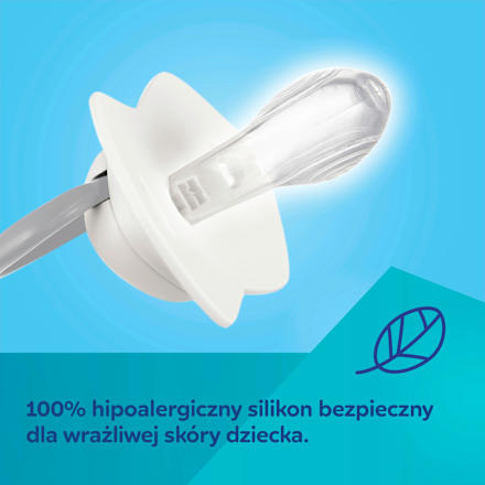 Smoczek silikonowy, symetryczny Light Touch 6-18m Sleepy Koala, różowy Canpol babies