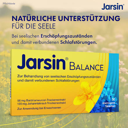 Jarsin Balance 56 mg / 120 mg überzogene Tabletten Jarsin
