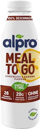 MEAL TO GO, čokolada in banana alpro