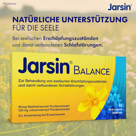 Jarsin Balance 56 mg / 120 mg überzogene Tabletten Jarsin