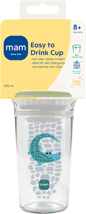 Trinkbecher Easy to Drink Cup Krokodil ab 8+ Monaten mam