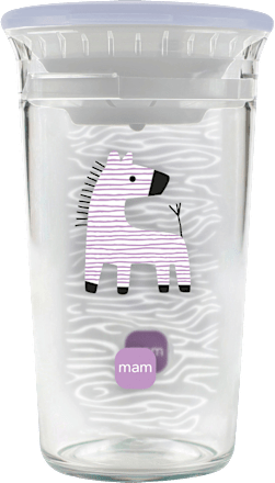 Trinkbecher Easy to Drink Cup Zebra ab 8+ Monaten mam
