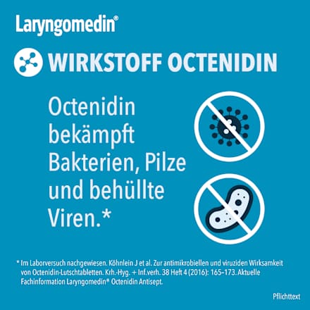 Laryngomedin 2.6 mg Octenidindihydrochlorid Antisept Lutschtabletten Laryngomedin